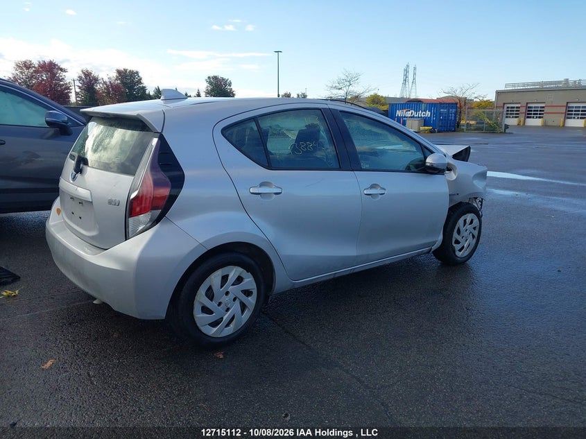 Vin: jtdkdtb38g1138847, lot: 3136504, toyota prius c technology 20164