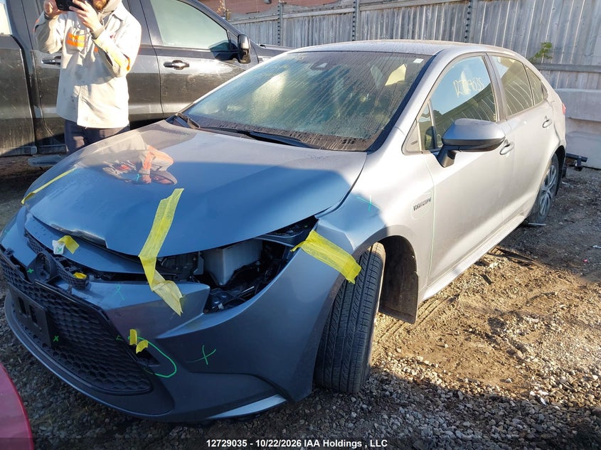 Vin: jtdbbrbe7lj027114, lot: 3136749, toyota corolla hybrid 20202