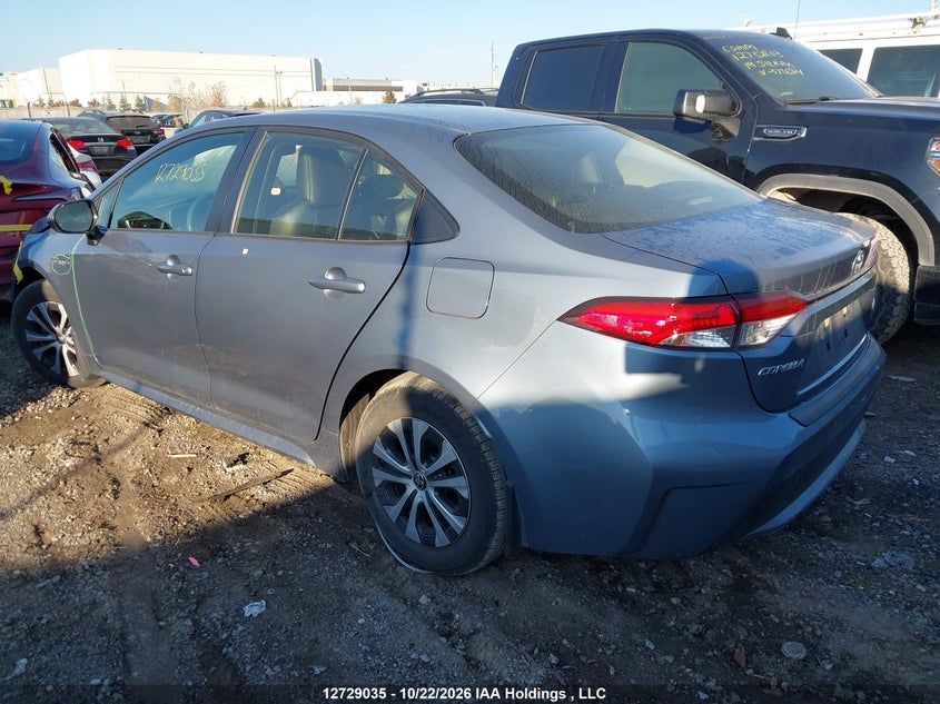 Vin: jtdbbrbe7lj027114, lot: 3136749, toyota corolla hybrid 20203