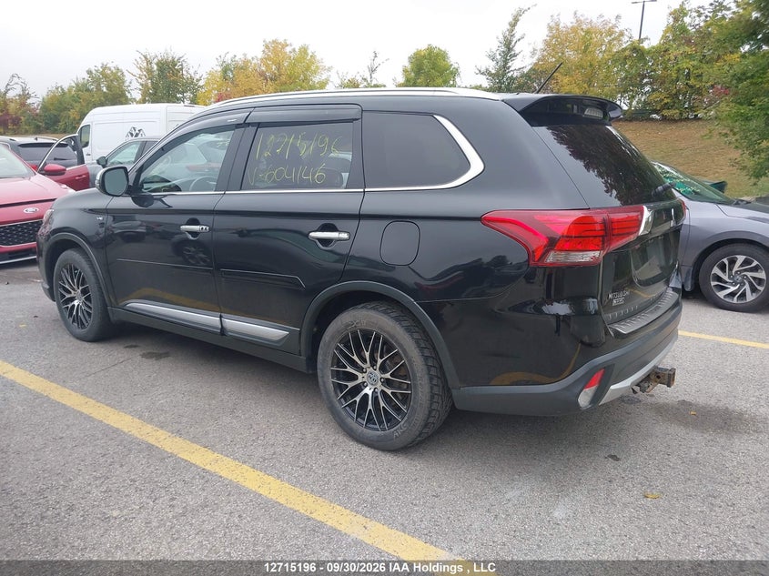 Vin: ja4jz4ax4gz604146, lot: 3136777, mitsubishi outlander gt 20163