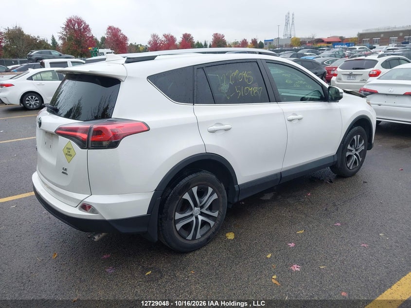 Vin: 2t3bfrev8gw510487, lot: 3136791, toyota rav4 le 20164