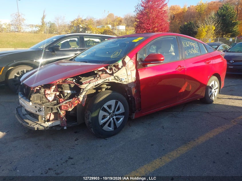 Vin: jtdkarfu9h3528182, lot: 3137675, toyota prius 20172