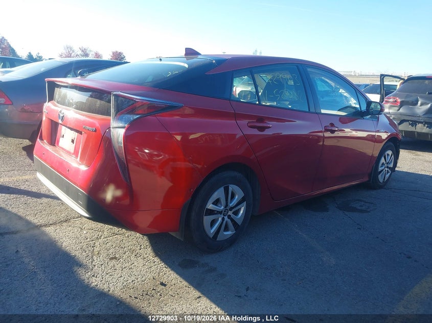 Vin: jtdkarfu9h3528182, lot: 3137675, toyota prius 20174