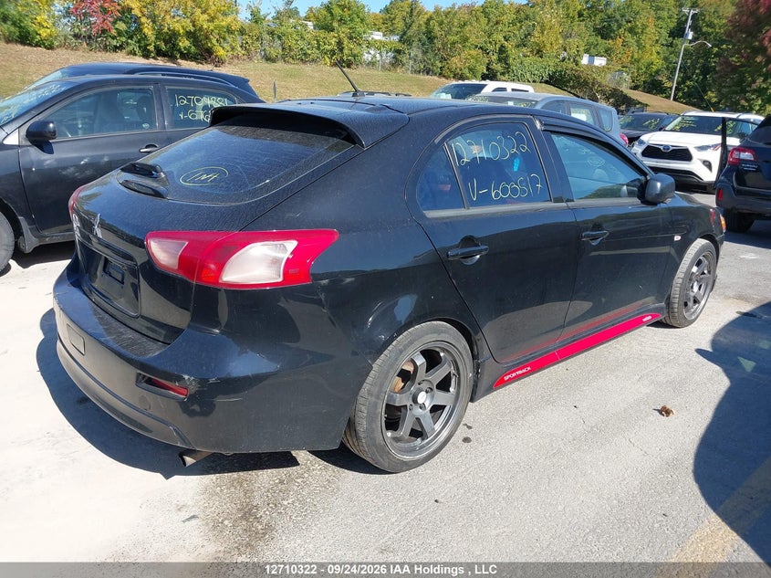 Vin: ja32x2hu5du600517, lot: 3137723, mitsubishi lancer sportback se 20134