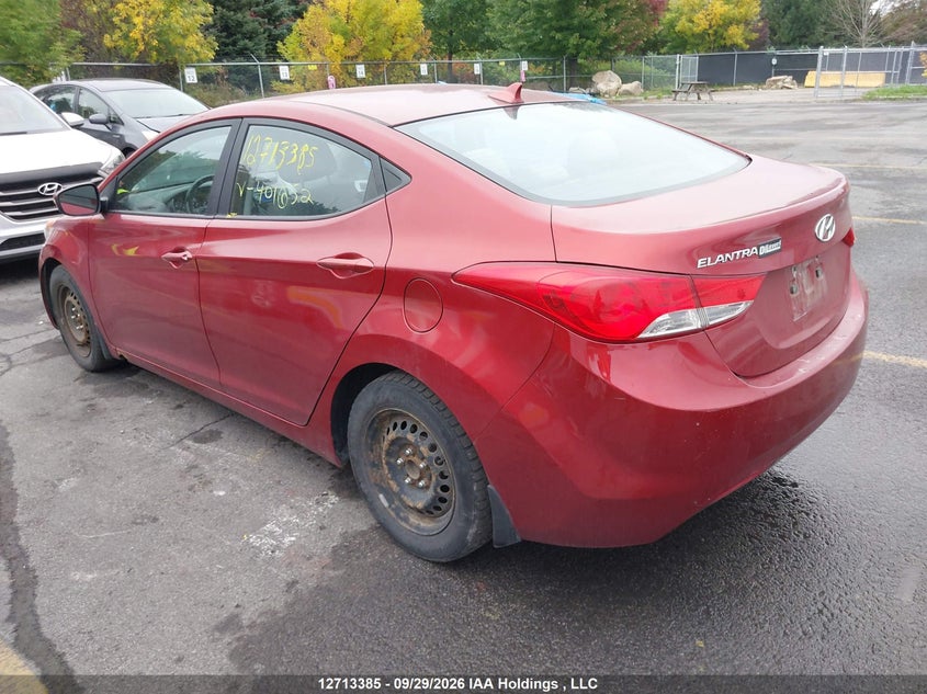 Vin: 5npdh4ae2dh401652, lot: 3137725, hyundai elantra gls 20133
