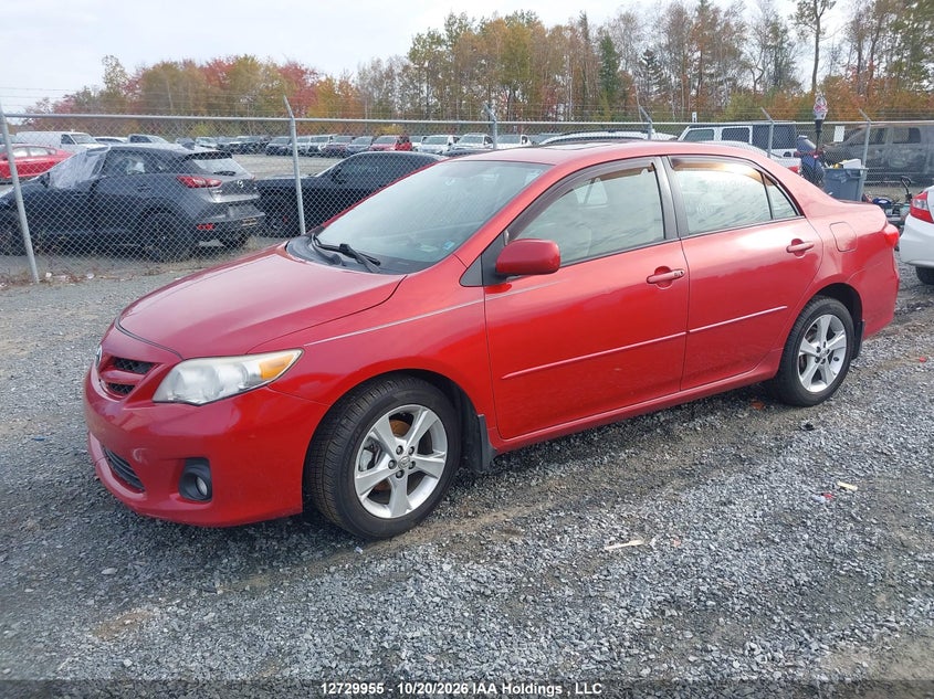 Vin: 2t1bu4ee3bc548284, lot: 3137757, toyota corolla s/le 20112