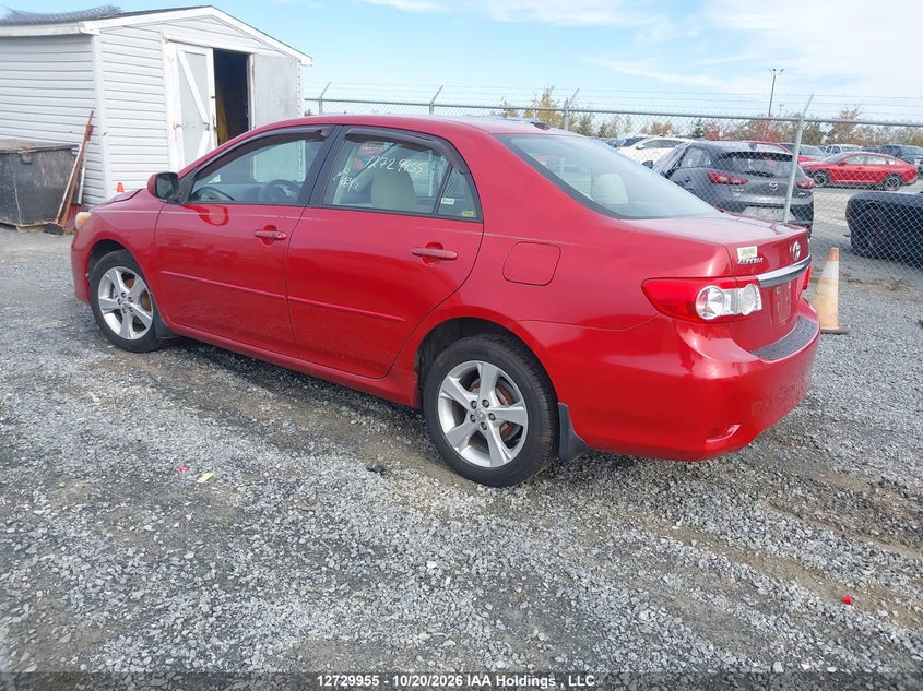 Vin: 2t1bu4ee3bc548284, lot: 3137757, toyota corolla s/le 20113