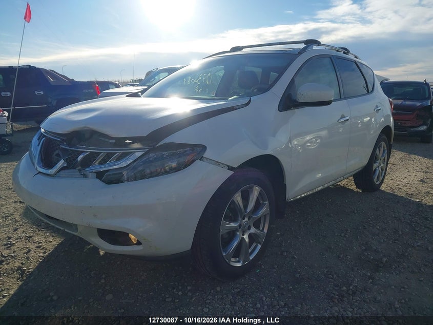 2012 Nissan Murano Le, Front, IAAI, VIN JN8AZ1MW2CW223029 — photo 2