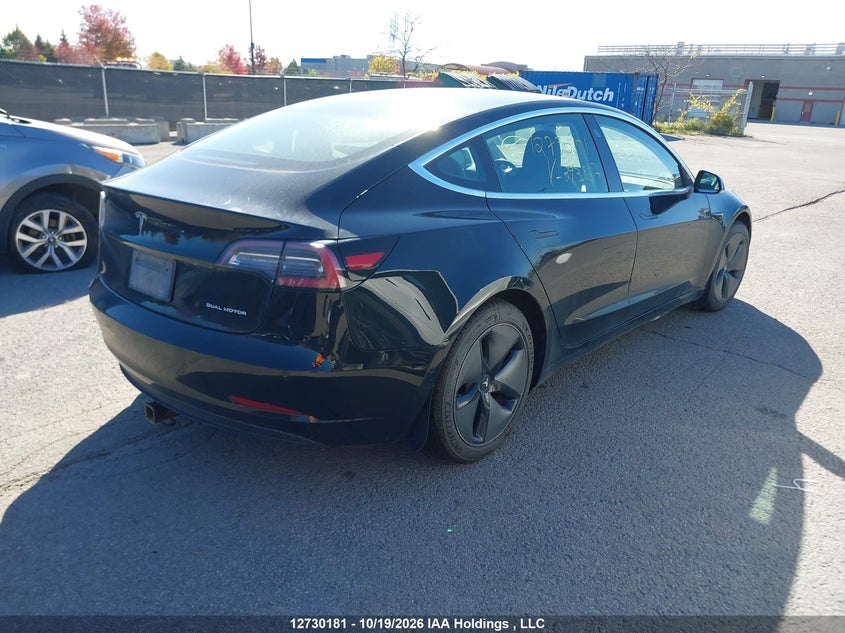 Vin: 5yj3e1eb4kf393827, lot: 3137985, tesla model 3 long range/performance 20194