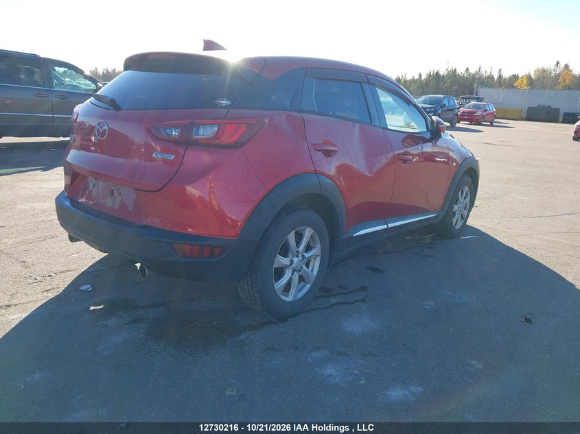 Vin: jm1dkbd70g0100138, lot: 3138021, mazda cx-3 gt 20164