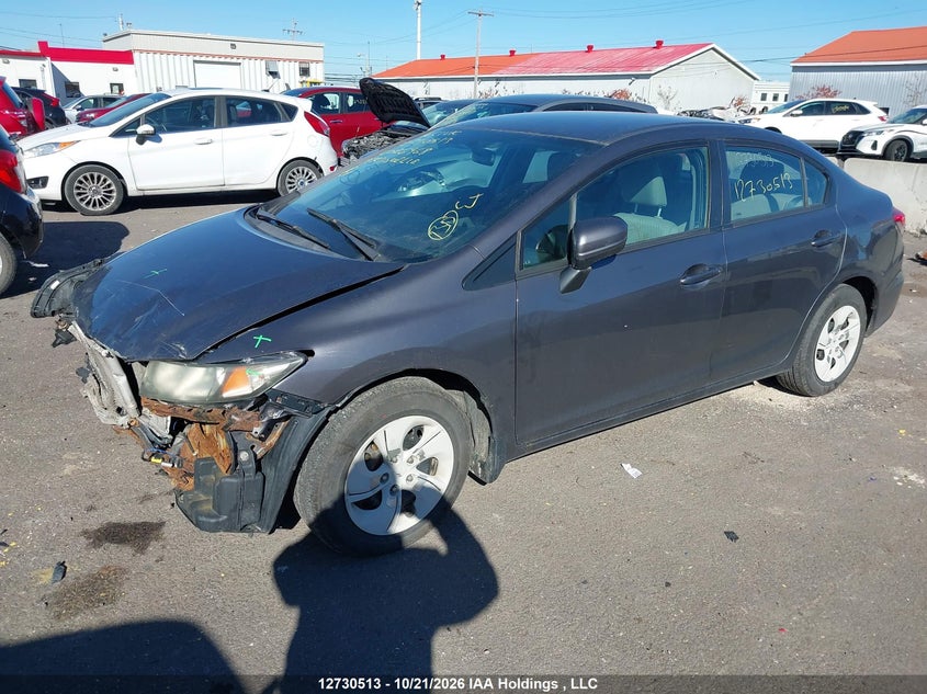 Vin: 2hgfb2e40eh026968, lot: 3138358, honda civic lx 20142