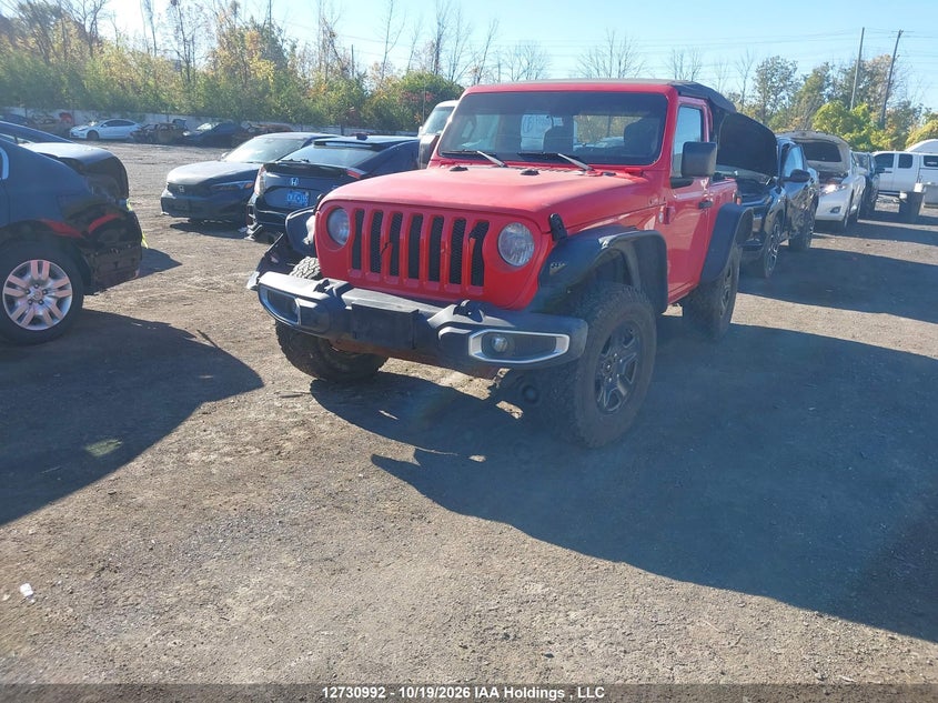 2018 Jeep Wrangler Sport, Rear, IAAI, VIN 1C4GJXAG0JW326055 — photo 2