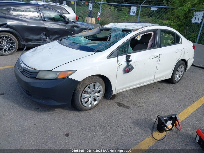 Vin: 2hgfb2e41ch048913, lot: 3138894, honda civic lx 20122