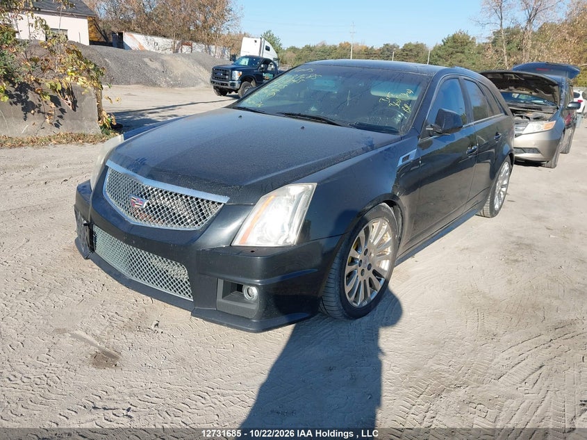 2011 Cadillac Cts Premium, Удар спереди, IAAI, VIN 1G6DS8ED6B0141845 — фото 2