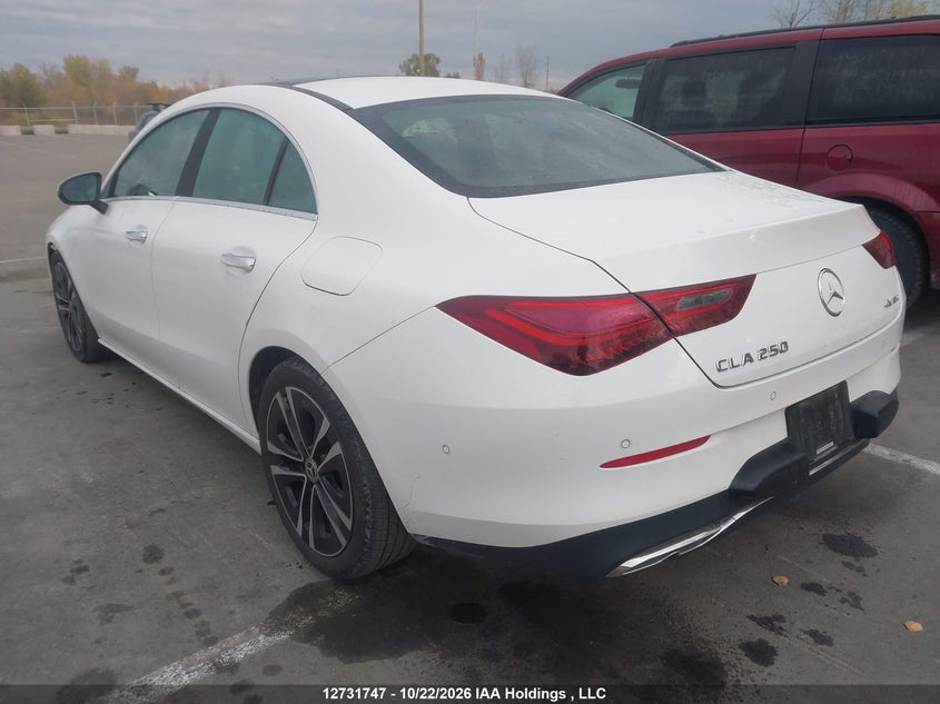 Vin: w1k5j4hb8tn573256, lot: 3139662, mercedes-benz cla 250 4matic 20263