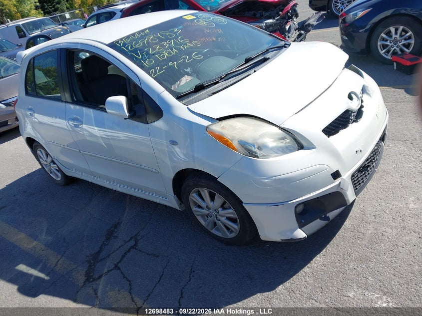 2010 Toyota Yaris Rs, Левый перёд, IAAI, VIN JTDKT4K31A5283916