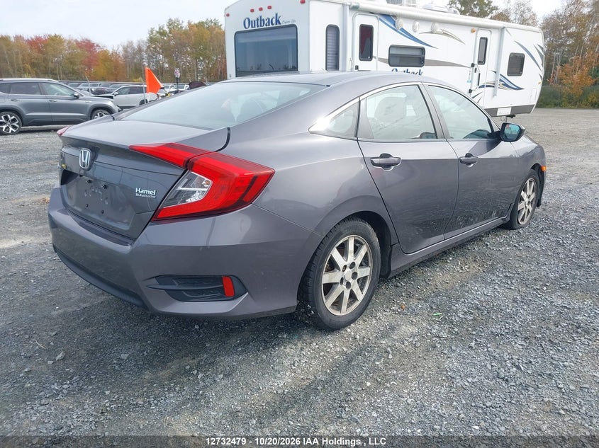Vin: 2hgfc2f59jh007821, lot: 3140404, honda civic sedan lx 20184