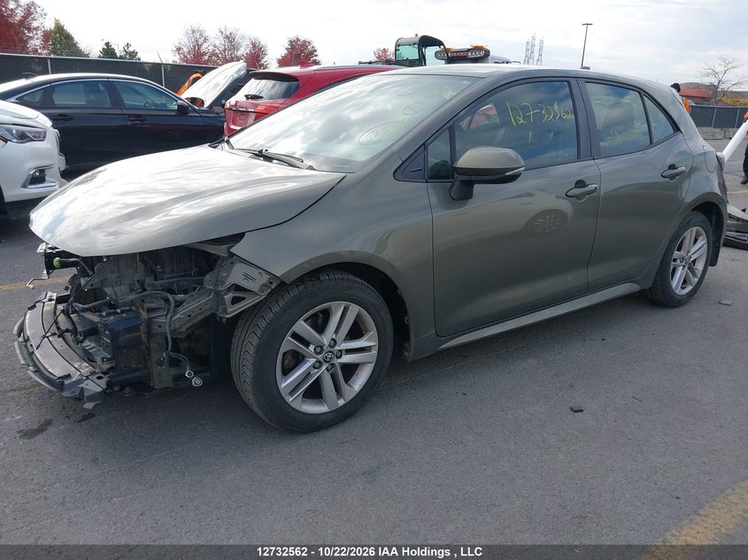 2019 Toyota Corolla, Front, IAAI, VIN JTNK4RBEXK3066028 — photo 2