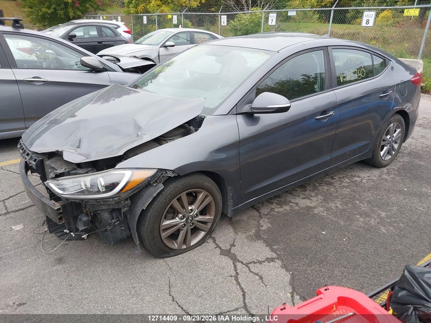Vin: kmhd84lf1ju715750, lot: 3140893, hyundai elantra gl 20182