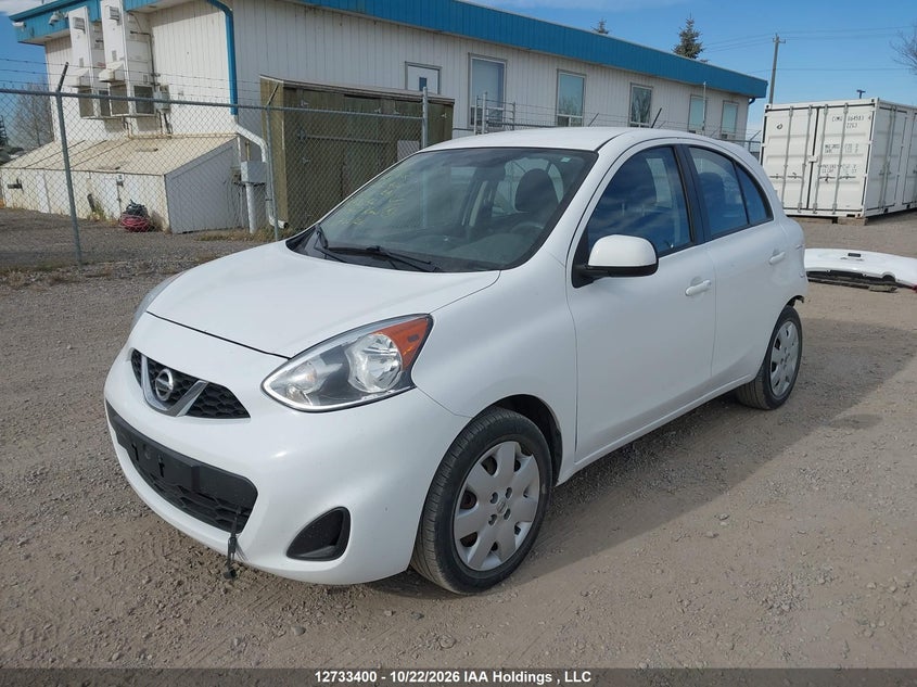 2015 Nissan Micra, Rear, IAAI, VIN 3N1CK3CPXFL243542 — photo 2