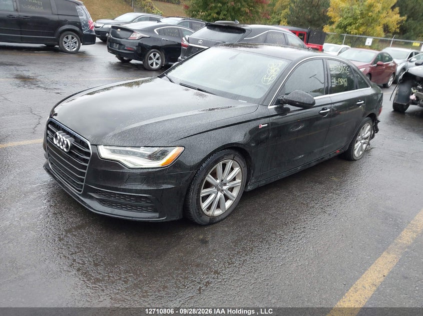2012 Audi A6 3.0T Prestige, Left Rear, IAAI, VIN WAUHGAFC8CN138461 — photo 2