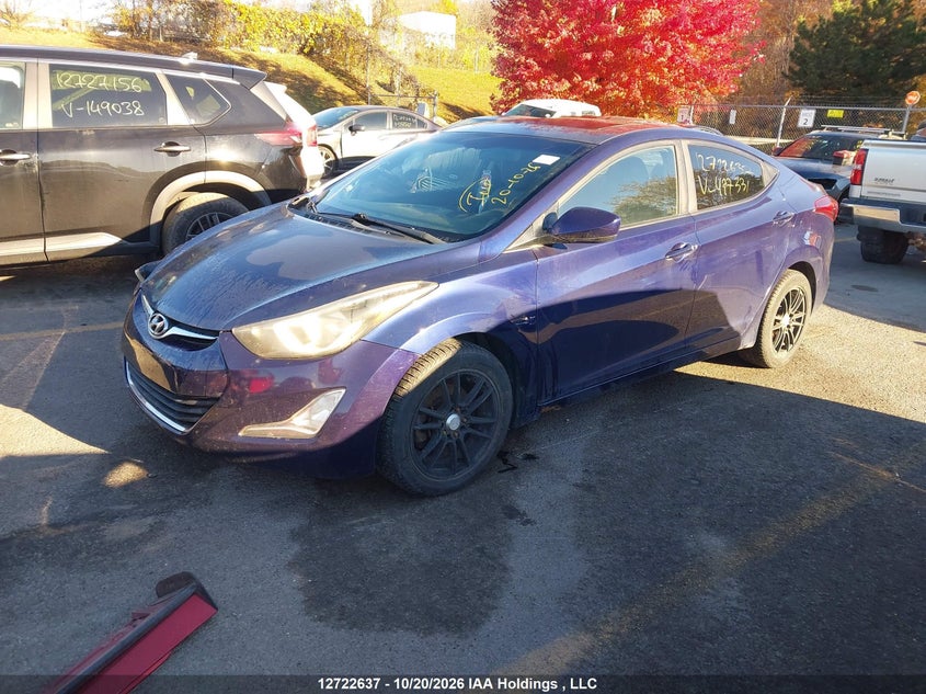 Vin: 5npdh4ae8eh477331, lot: 3141759, hyundai elantra gls 20142