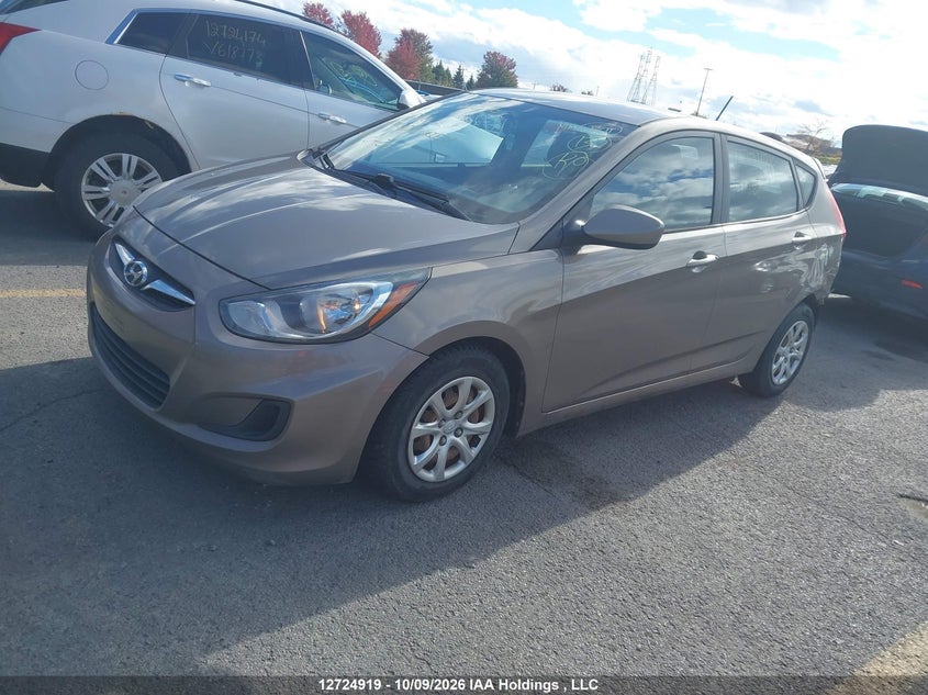 2014 Hyundai Accent Gl, Левый зад, IAAI, VIN KMHCT5AE8EU170811 — фото 2