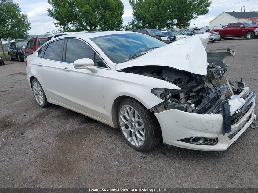 2013 Ford Fusion Titanium, Удар спереди, IAAI, VIN 3FA6P0D9XDR258164