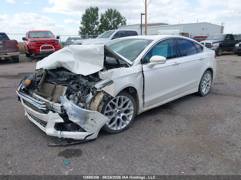 2013 Ford Fusion Titanium, Front, IAAI, VIN 3FA6P0D9XDR258164 — photo 2