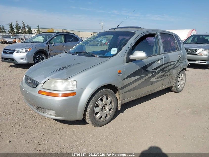 2004 Chevrolet Aveo 5 Ls, Rear, IAAI, VIN KL1TJ62664B140957 — photo 2