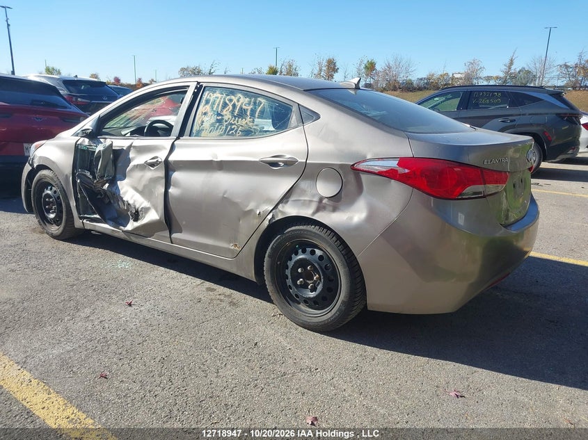 Vin: 5npdh4ae9dh336413, lot: 3142260, hyundai elantra gl 20133