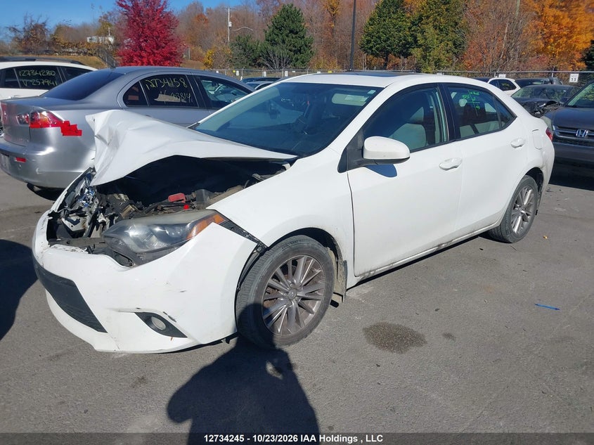 2014 Toyota Corolla Le, Удар спереду, IAAI, VIN 2T1BURHE2EC088838 — фото 2