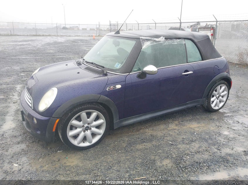 2005 Mini Cooper S, Rear, IAAI, VIN WMWRH335X5TF84275 — photo 2
