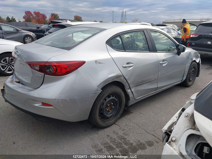 Vin: jm1bn1u75h1110958, lot: 3142966, mazda mazda3 gx 20174