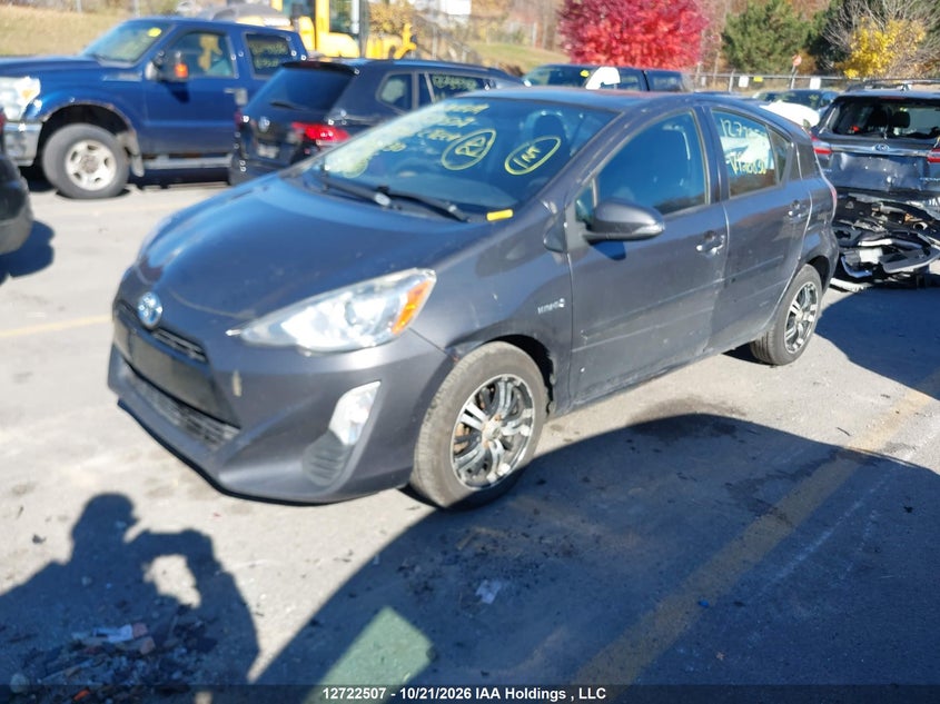 Vin: jtdkdtb38g1126830, lot: 3142969, toyota prius c technology 20162