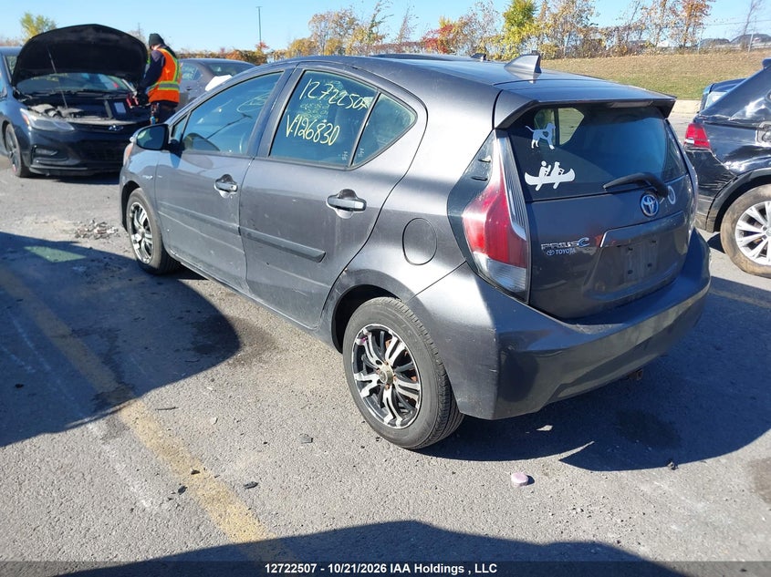 Vin: jtdkdtb38g1126830, lot: 3142969, toyota prius c technology 20163