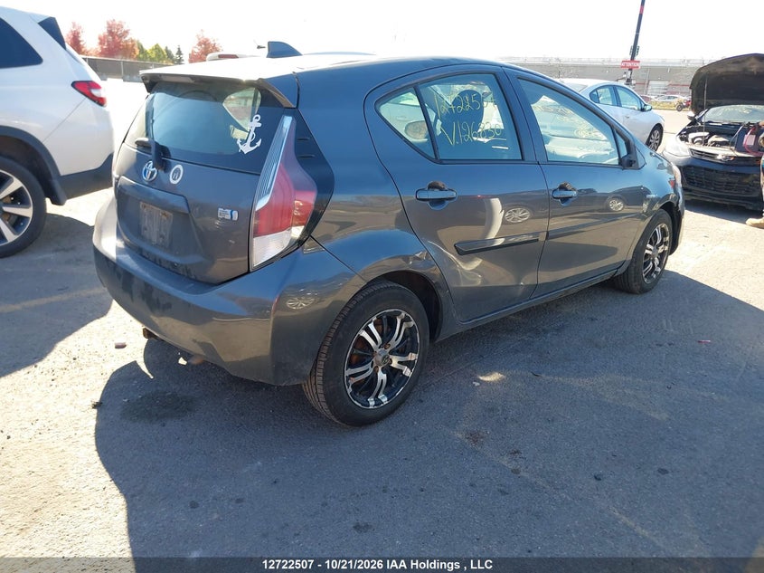 Vin: jtdkdtb38g1126830, lot: 3142969, toyota prius c technology 20164