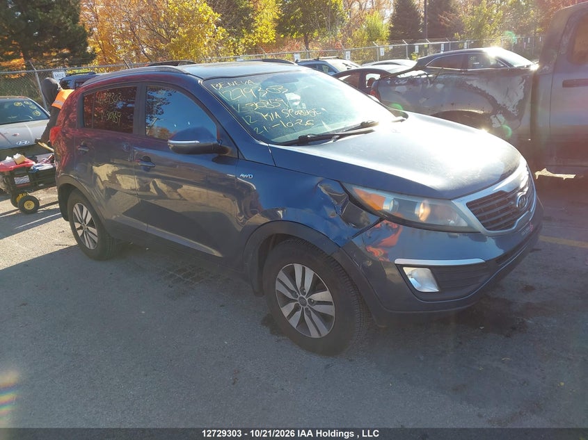 2012 Kia Sportage Lx, Правый перёд, IAAI, VIN KNDPBCA25C7310859