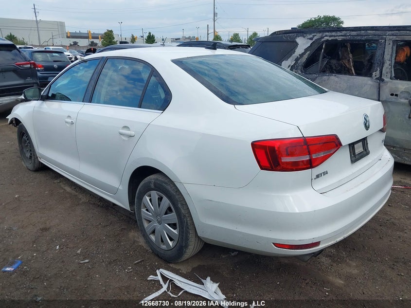Vin: 3vwd07aj5fm327126, lot: 3143335, volkswagen jetta 1.8 tsi comfortline/1.8 tsi trendline+ 20153