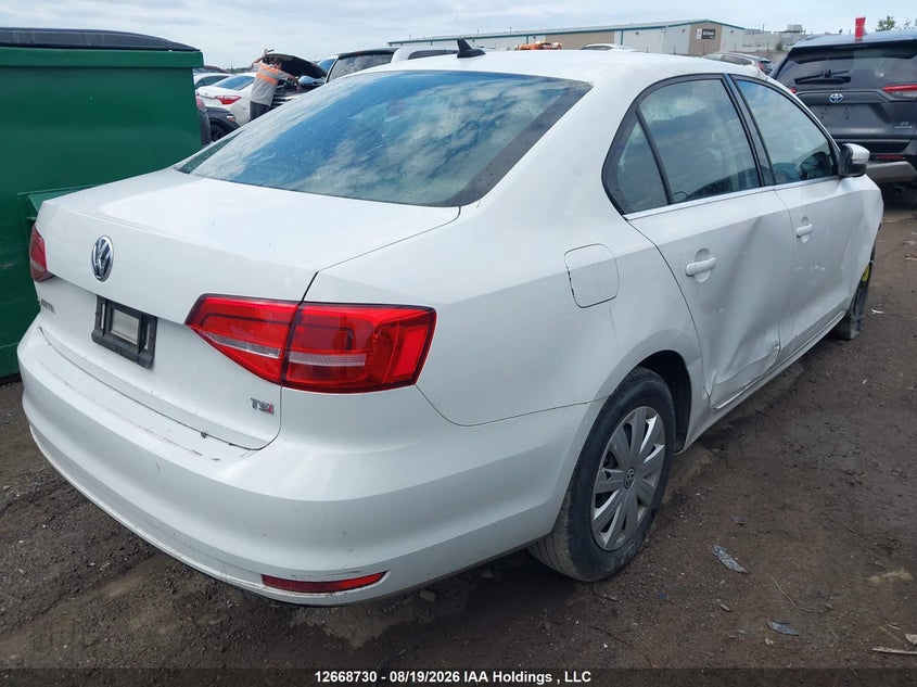 Vin: 3vwd07aj5fm327126, lot: 3143335, volkswagen jetta 1.8 tsi comfortline/1.8 tsi trendline+ 20154