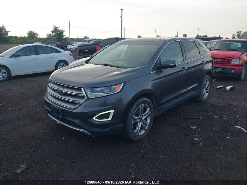 Vin: 2fmpk3k92jbb91471, lot: 3143356, ford edge titanium 20182