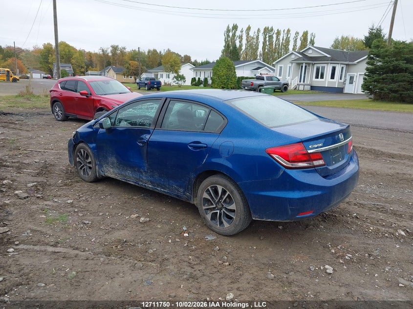 Vin: 2hgfb2f58fh051285, lot: 3143396, honda civic ex 4dr 20153