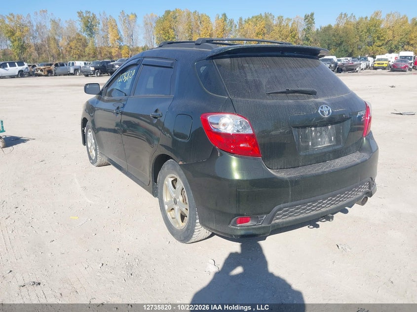Vin: 2t1ku4ee6bc740847, lot: 3144072, toyota corolla matrix 20113