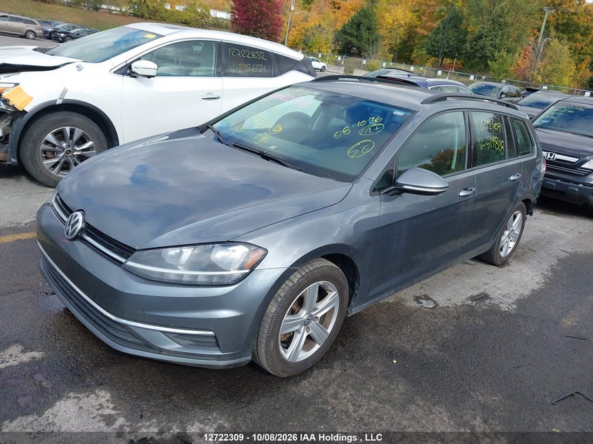 Vin: 3vw117au5km519828, lot: 3144135, volkswagen golf sportwagen 1.8 tsi comfortline/1.8 tsi highline 20192