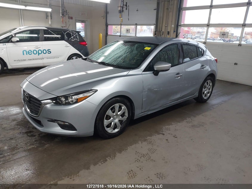 Vin: 3mzbn1k74hm124370, lot: 3144144, mazda mazda3 gx 20172
