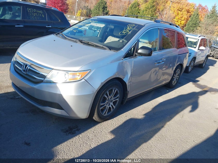2013 Honda Odyssey Ex, Left Side, IAAI, VIN 5FNRL5H48DB502216 — photo 2