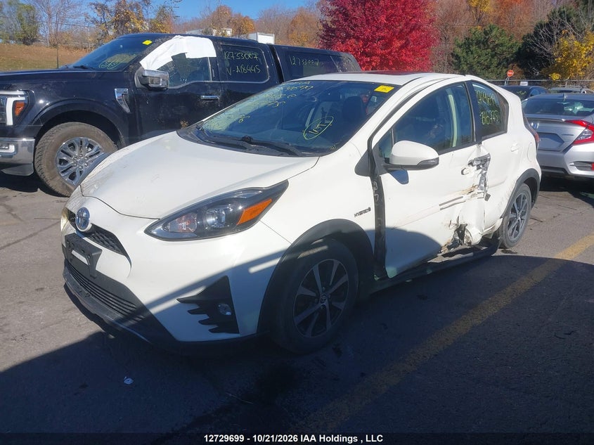Vin: jtdkdtb31j1616775, lot: 3144294, toyota prius c technology 20182