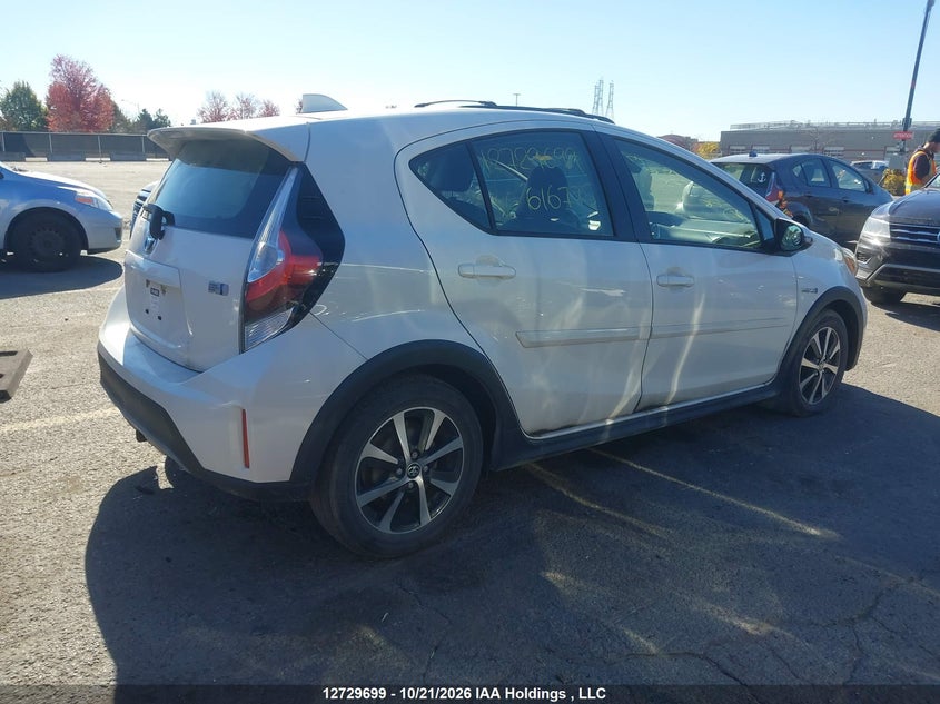 Vin: jtdkdtb31j1616775, lot: 3144294, toyota prius c technology 20184