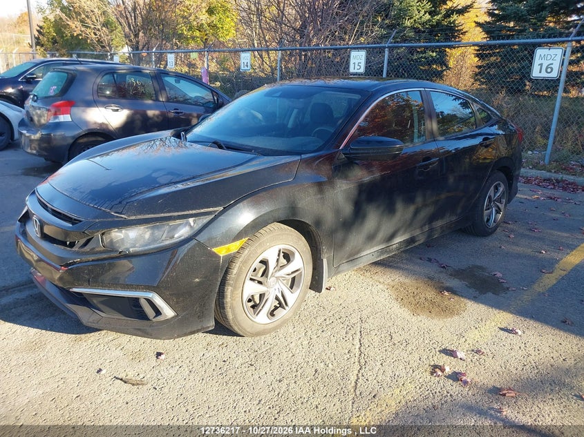 2019 Honda Civic Dx, Front, IAAI, VIN 2HGFC2E25KH013513 — photo 2
