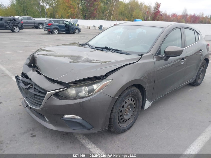 Vin: jm1bm1l71e1162362, lot: 3145535, mazda mazda3 gs-sky 20142